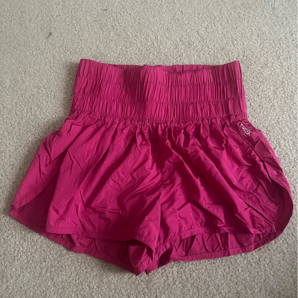 Hot pink free people "The Way Home" shorts